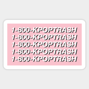 1-800-KPOPTRASH, Kpop Trash Fan Pink Sticker